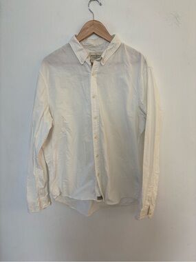 Denim & Supply Ralph Lauren - White Button-Down Shirt, Mens XL, 100% Cotton, GUC